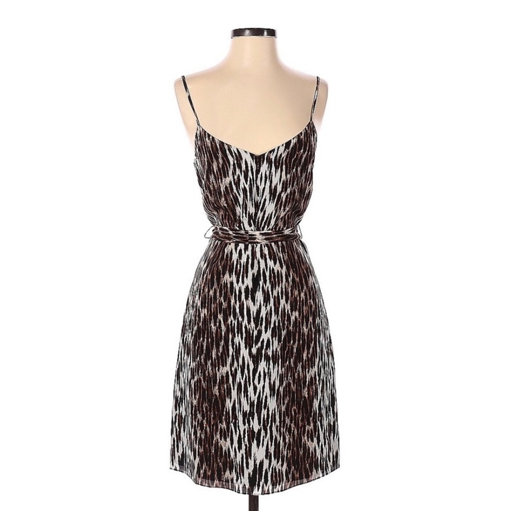L’ AGENCE Camilla Silk Slip Leopard Dress